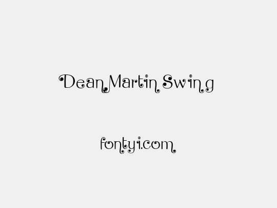 Dean Martin Swing