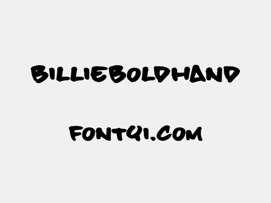 billieBoldHand