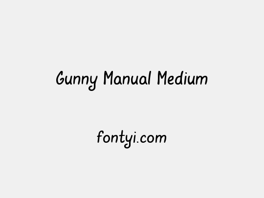 Gunny Manual Medium