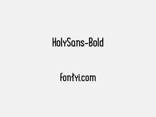 HolySans-Bold