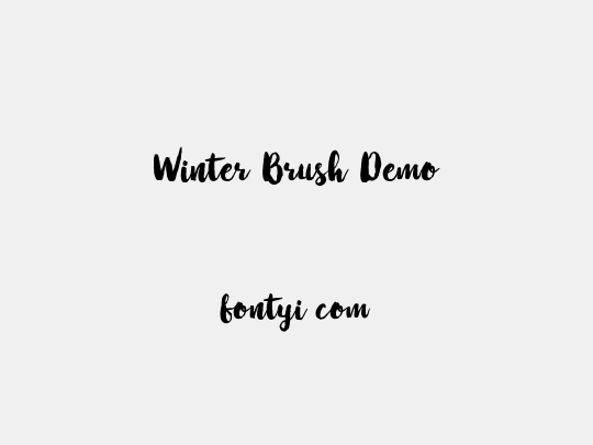 Winter Brush Demo