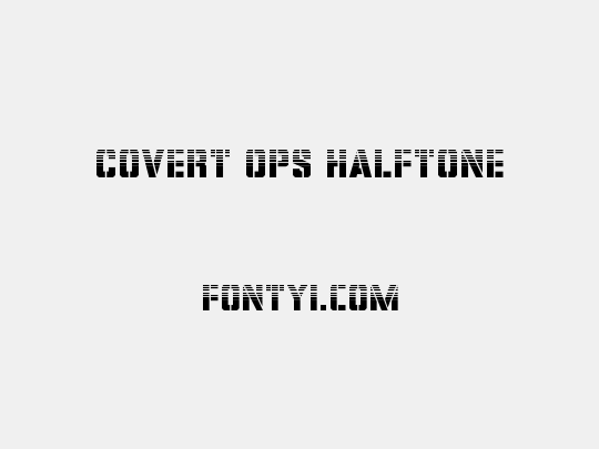 Covert Ops Halftone