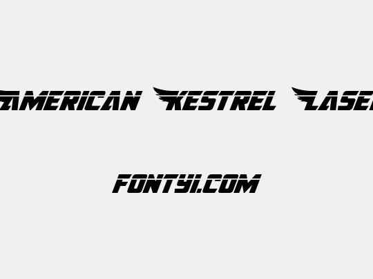 American Kestrel Laser