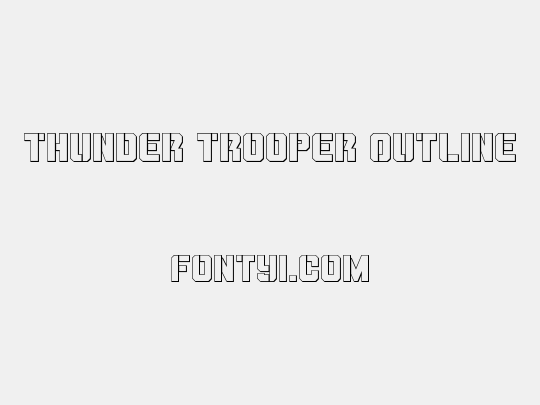 Thunder Trooper Outline