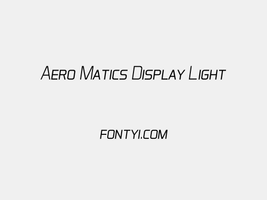 Aero Matics Display Light