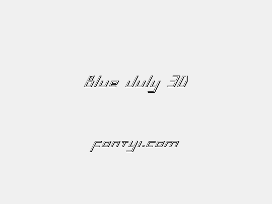 Blue July 3D