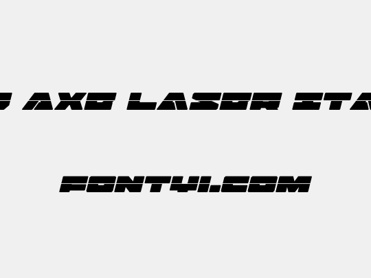 Bad Axe Laser Italic
