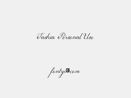 Tashia Personal Use