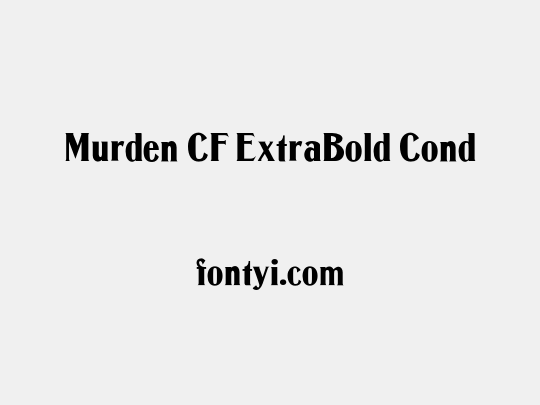 Murden CF ExtraBold Cond