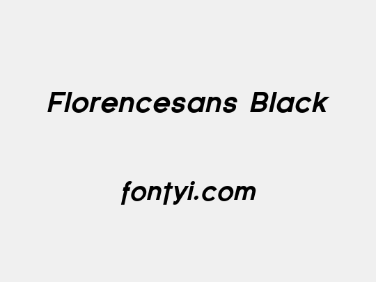 Florencesans Black