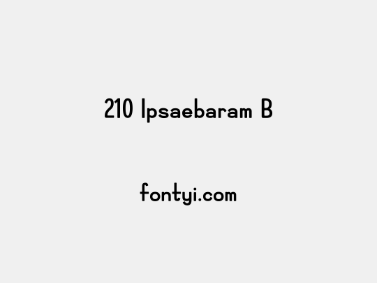 210 Ipsaebaram B