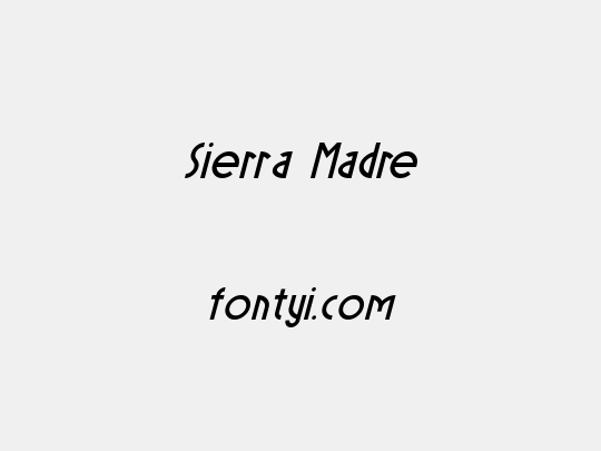 Sierra Madre