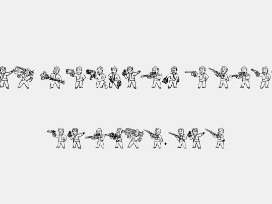 Pip Boy Weapons Dingbats