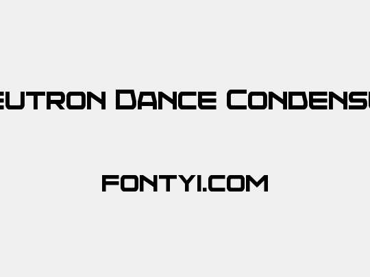 Neutron Dance Condensed