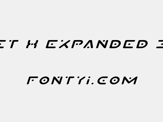 Planet X Expanded Italic
