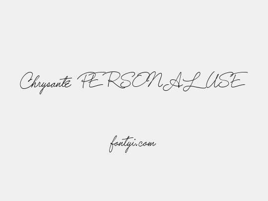 Chrysante PERSONAL USE
