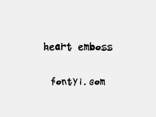 heart emboss