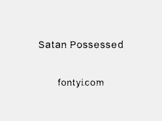 Satan Possessed