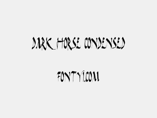 Dark Horse Condensed