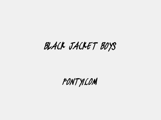 black jacket boys