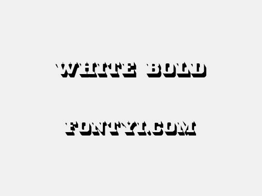 White Bold