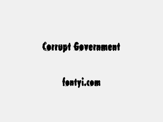 Corrupt Government