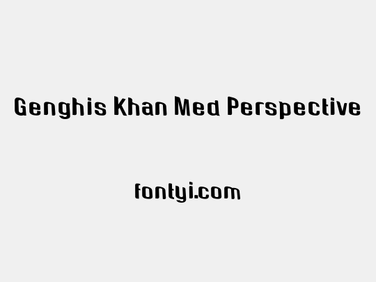 Genghis Khan Med Perspective