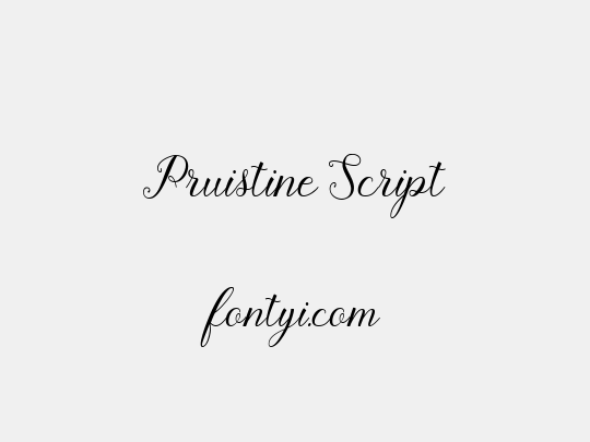 Pruistine Script