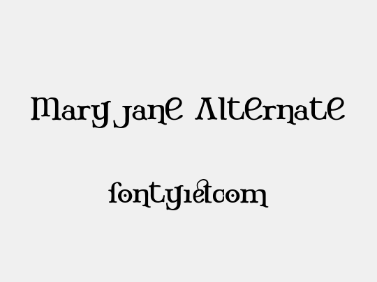 Mary Jane Alternate