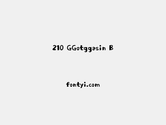 210 GGotggasin B