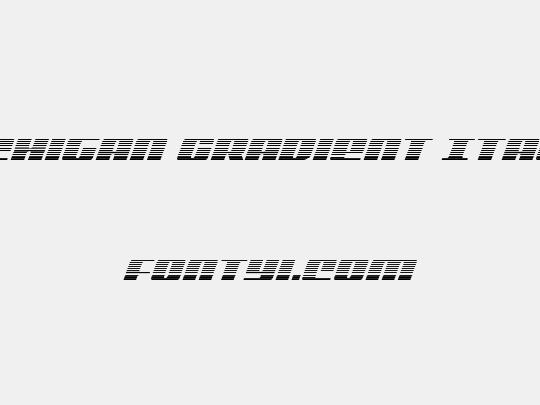 Michigan Gradient Italic
