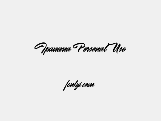 Ipanema Personal Use