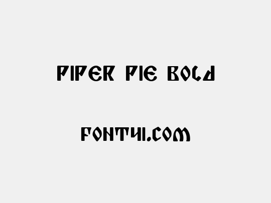 Piper Pie Bold