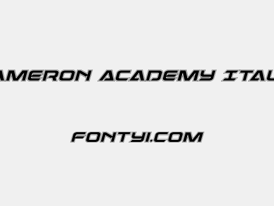 Dameron Academy Italic
