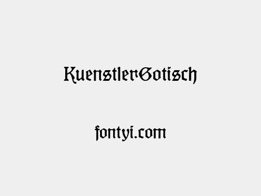 KuenstlerGotisch