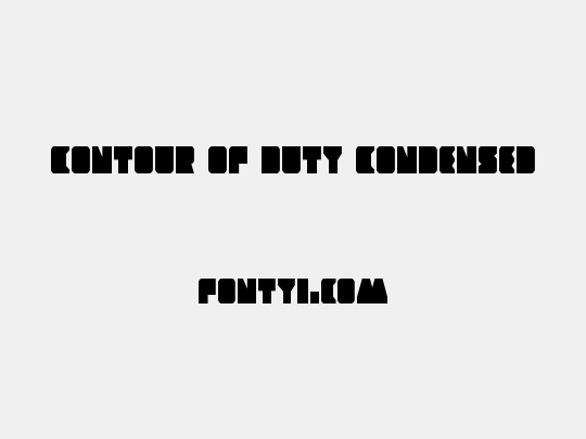 Contour of Duty Condensed