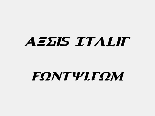 Aegis Italic
