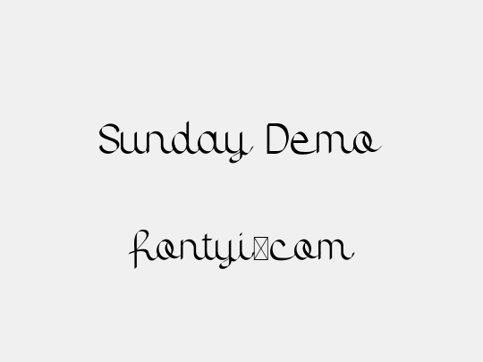 Sunday Demo