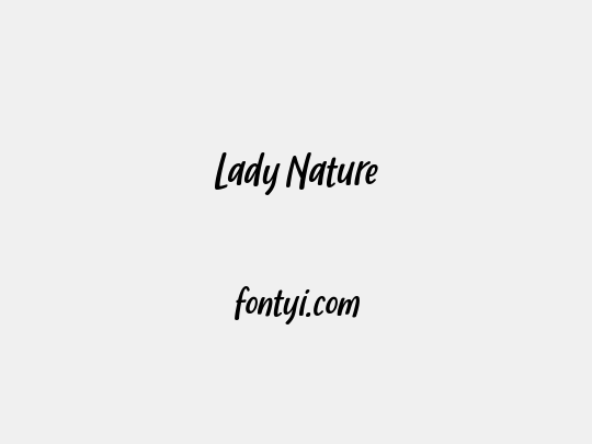 Lady Nature