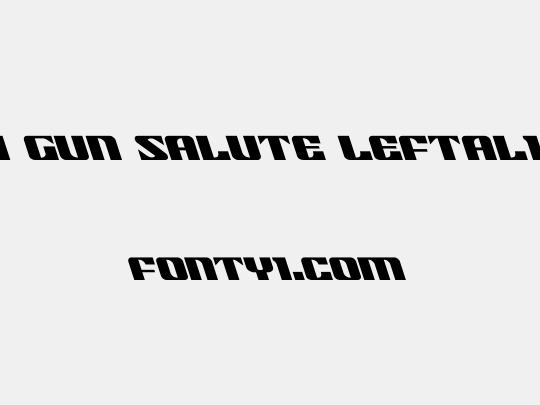21 Gun Salute Leftalic