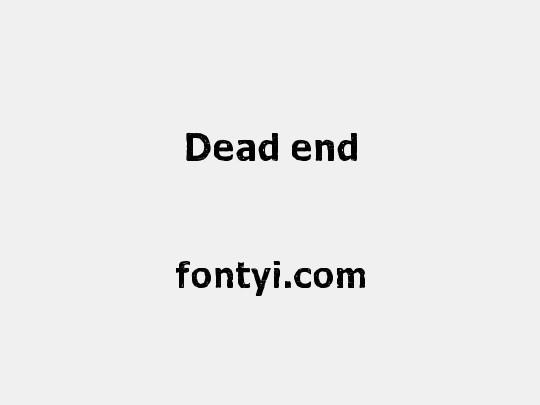 Dead end
