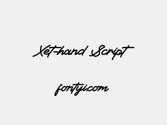 Xet-hand Script