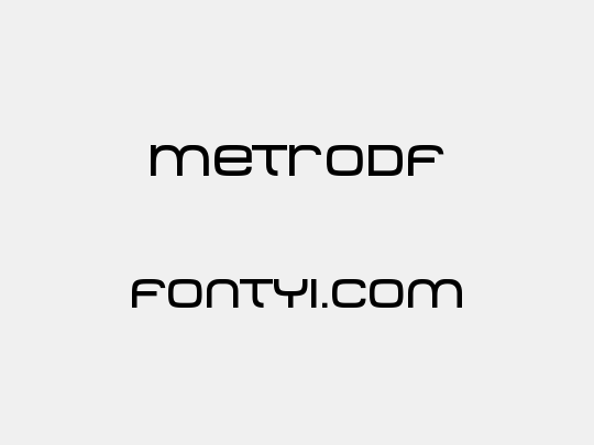 MetroDF