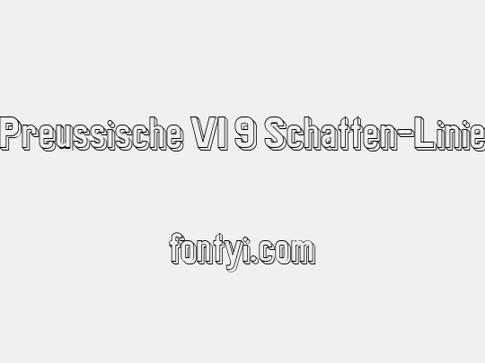 Preussische VI 9 Schatten-Linie
