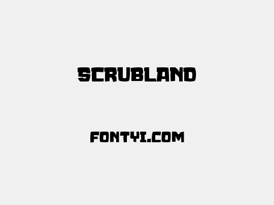 SCRUBLAND