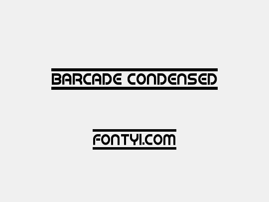 Barcade Condensed