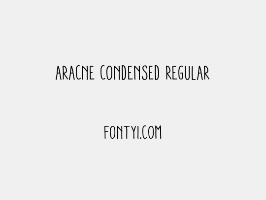 Aracne Condensed Regular