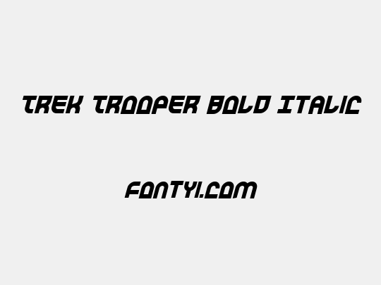 Trek Trooper Bold Italic