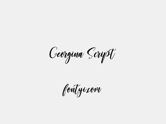 Georgina Script