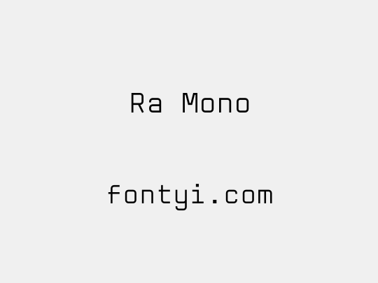 Ra Mono